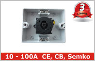Polycarbonats-Kasten IP65 10A 16A 20-Ampere-Drehschalter-wasserdichter Isolator